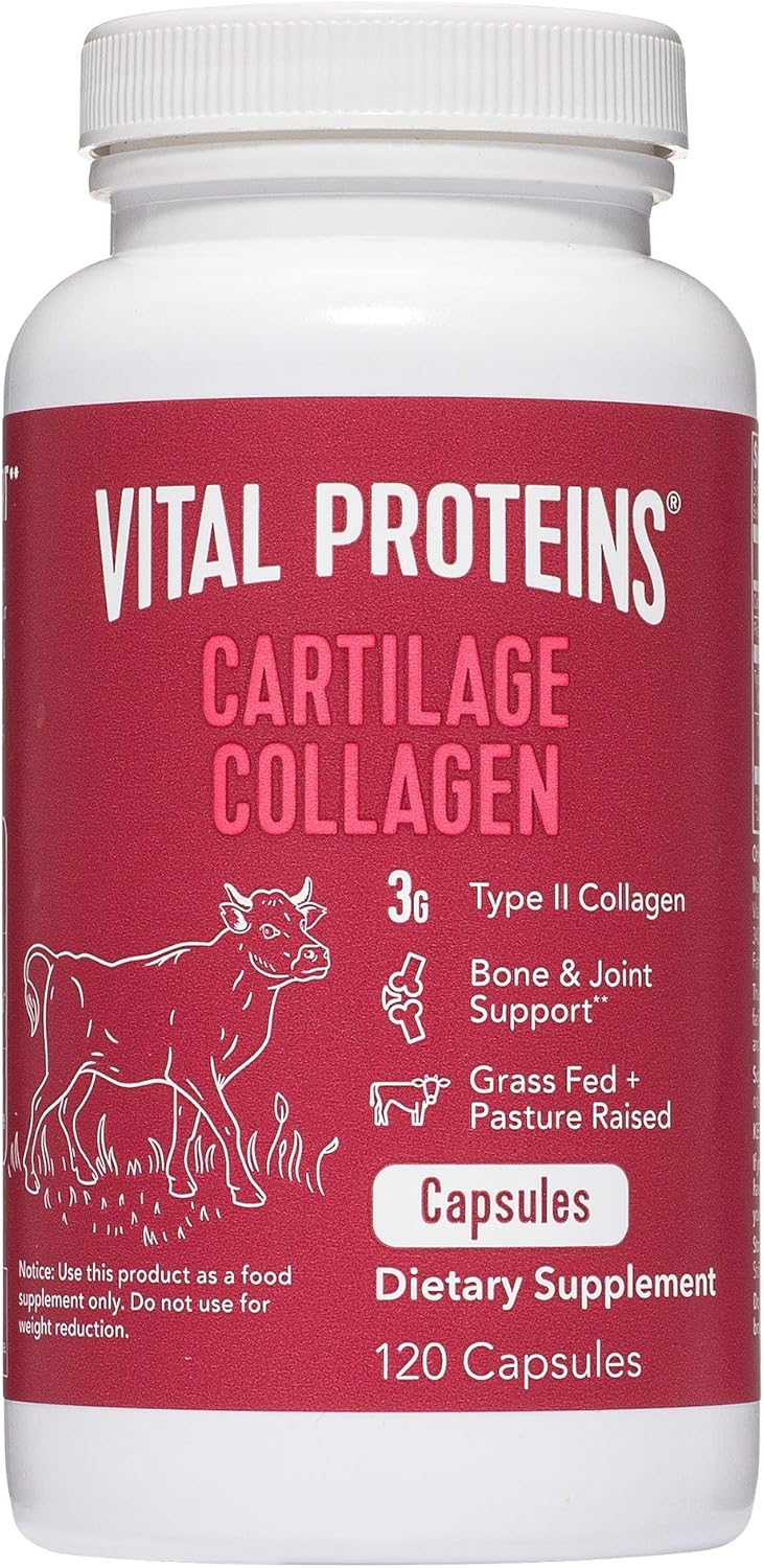 Collagen Peptides Powder 19.3oz + Type II Collagen Pills Supplement