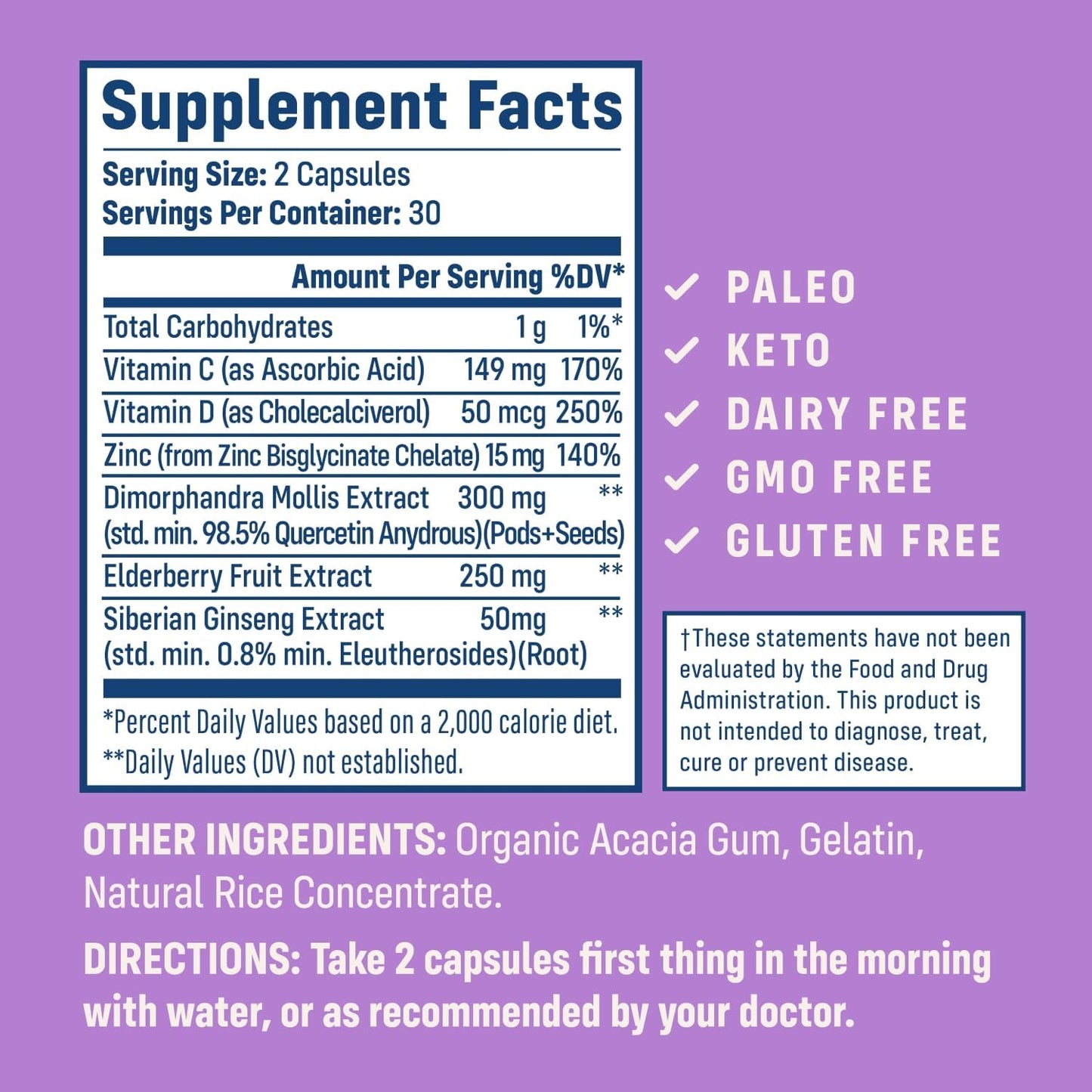 Collagen Peptides Protein Daily Supplement for Native Defense and Care - 30 Servings