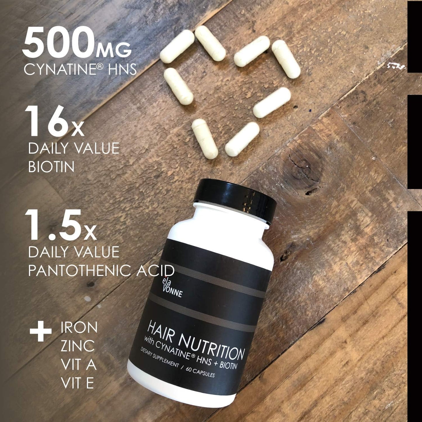 Collagen Peptides with Cynatine HNS, Hyaluronic Acid, and Biotin for Hair Nutrition