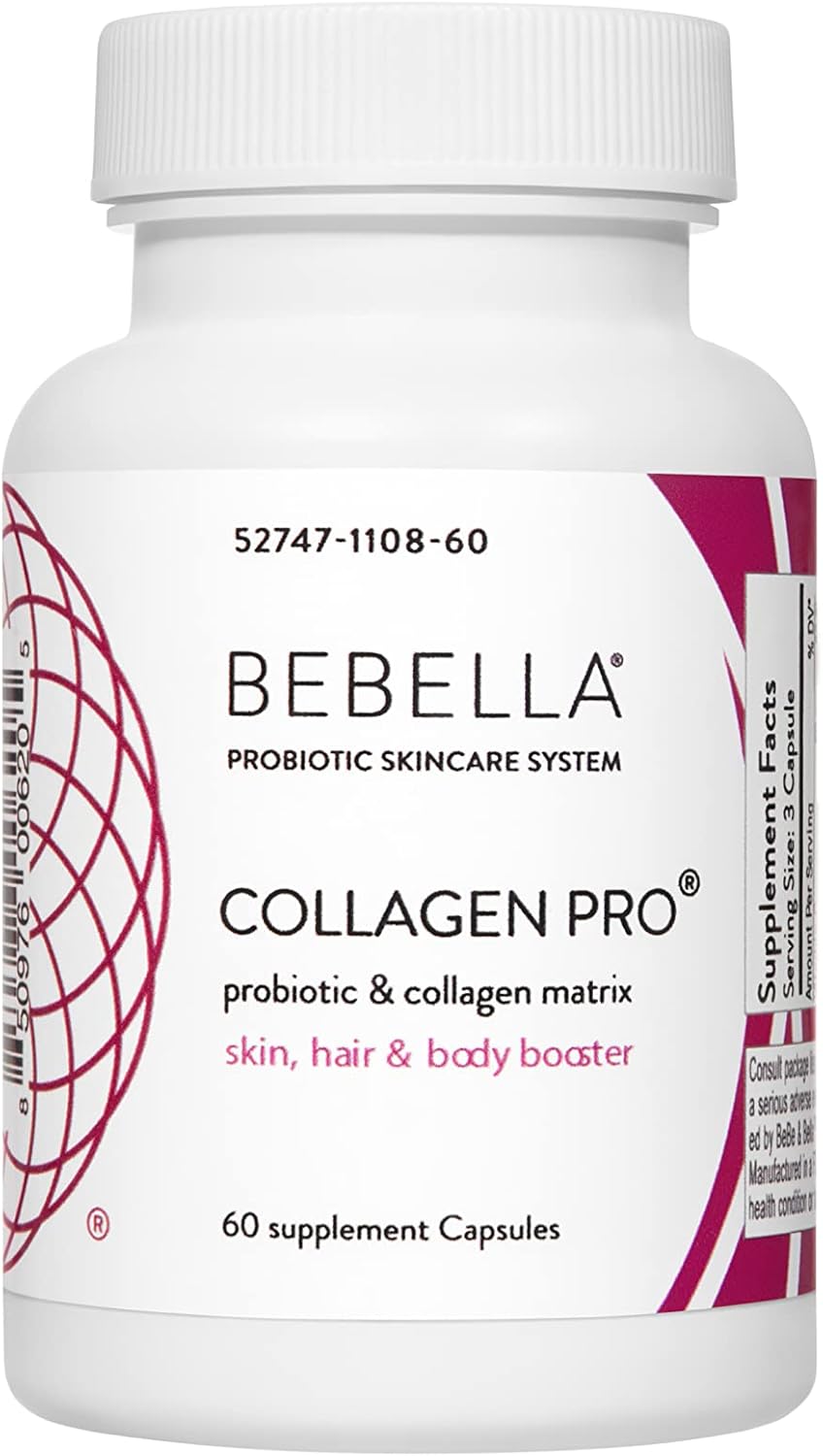 Collagen Probiotics Capsules with Zinc, Vitamin C, and Hyaluronic Acid - Supports Gut & Skin Health, Reduces Inflammation - 60 Count