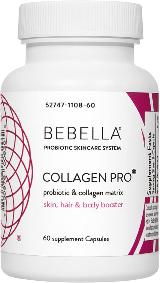 Collagen Probiotics Capsules with Zinc, Vitamin C, and Hyaluronic Acid - Supports Gut & Skin Health, Reduces Inflammation - 60 Count