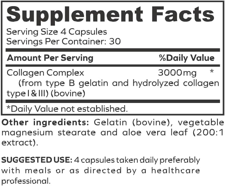 Collasyn Advanced Collagen Peptides Capsules - 120 Count by envitamin