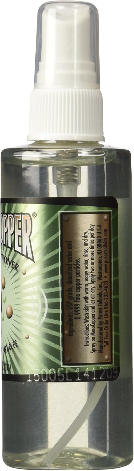 Colloidal Copper Skin Conditioner Spray 125 mL - Purest Colloids MesoCopper ® Formula
