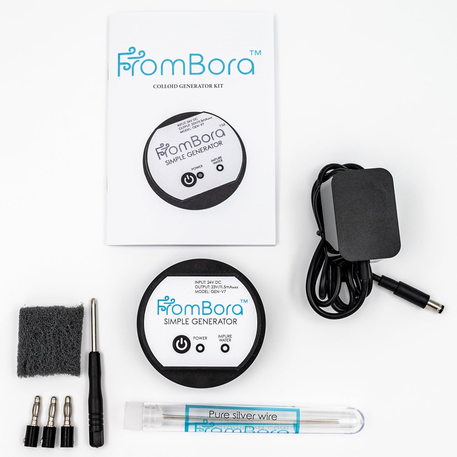 Colloidal Silver Generator - Basic Kit for Pure 9999 Silver Production