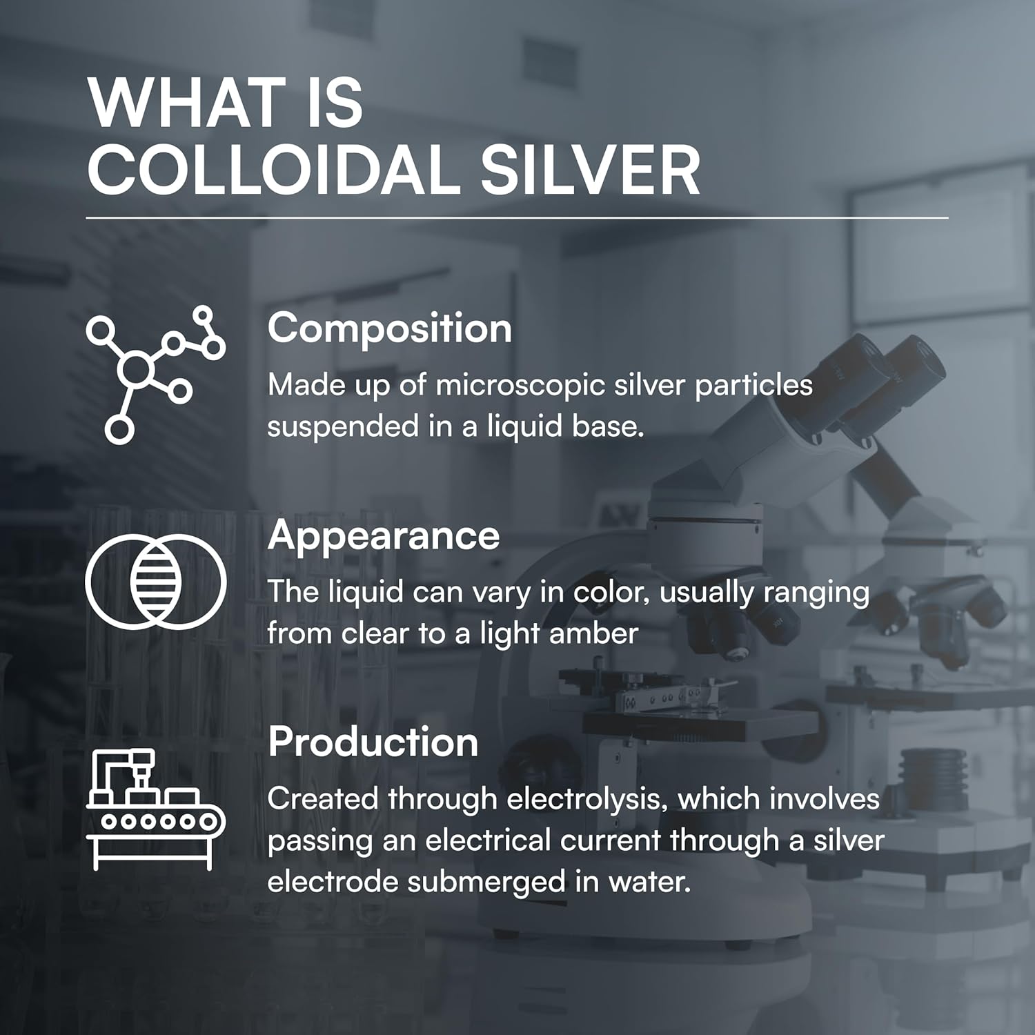 Colloidal Silver Liquid Immune Support Supplement for Adults and Kids - 8 Fl Oz