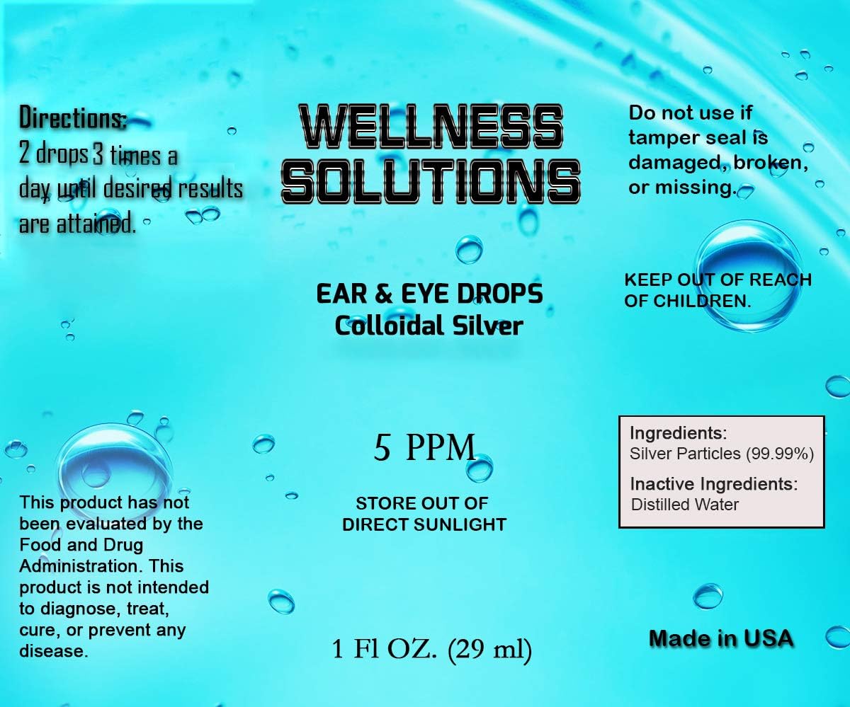 Colloidal Silver Wellness Solutions Combo Pack - Gluten Free and Vegan Formula for Health