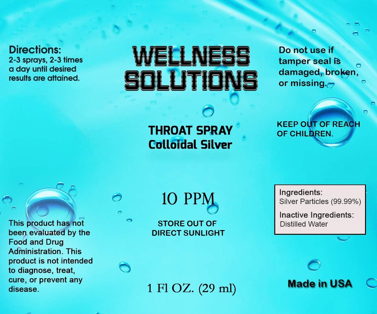 Colloidal Silver Wellness Solutions Combo Pack - Gluten Free and Vegan Formula for Health