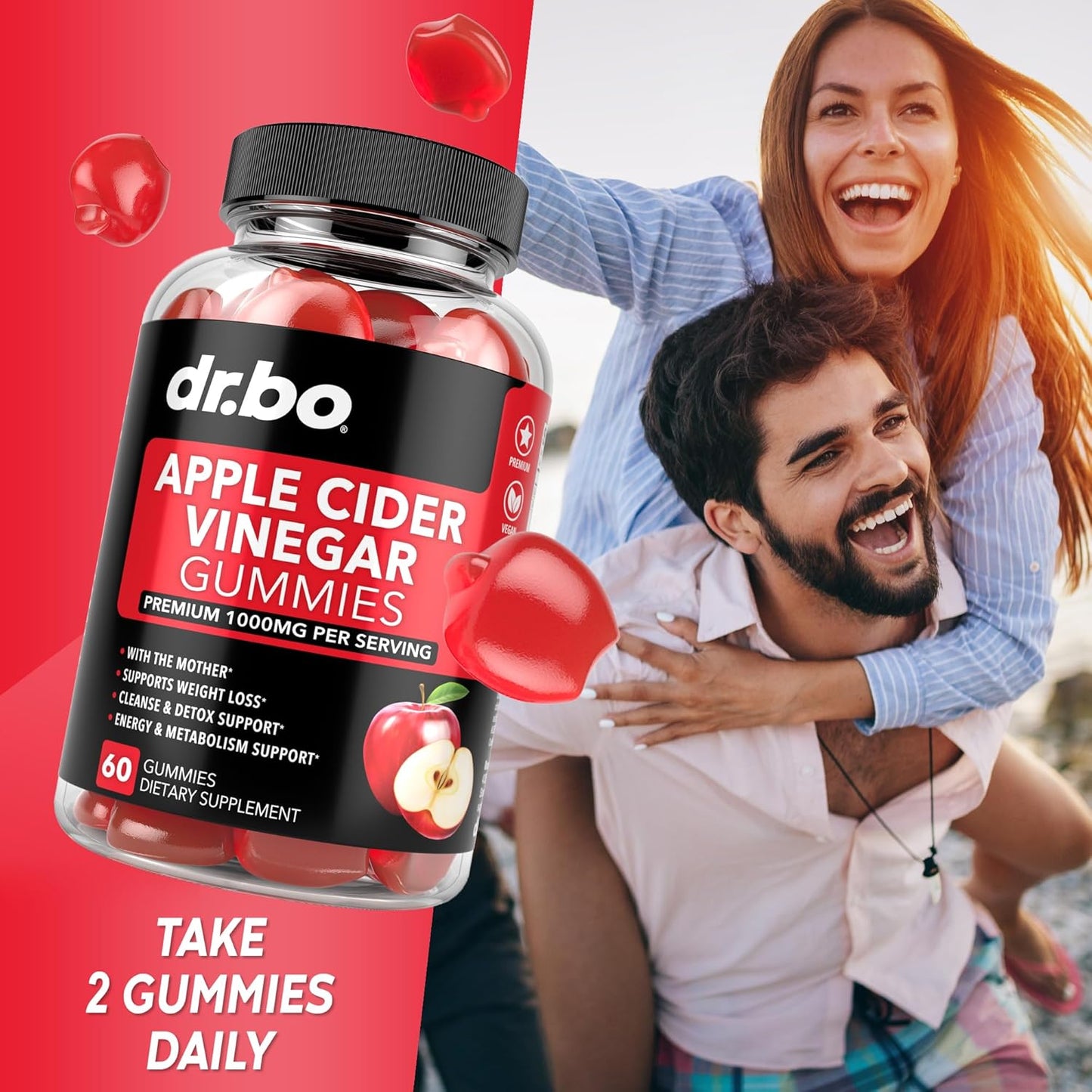 Colon Cleanse Detox Pills & Apple Cider Vinegar Gummies - 15 Day Flush & Gut Support Supplement for Intestinal Health & Bloating