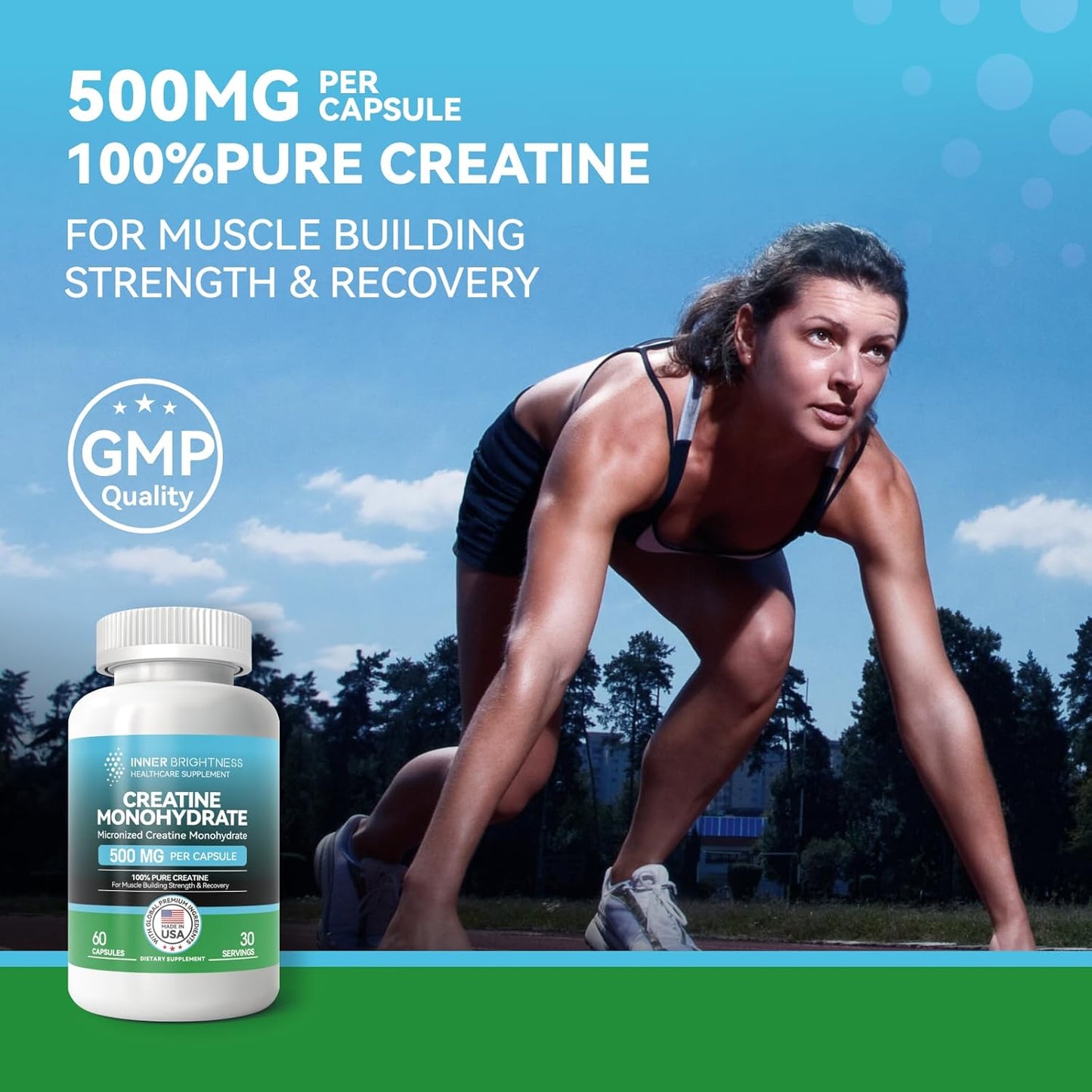 Colostrum Powder & Creatine Capsules Bundle for Gut, Immune Health & Muscle Building