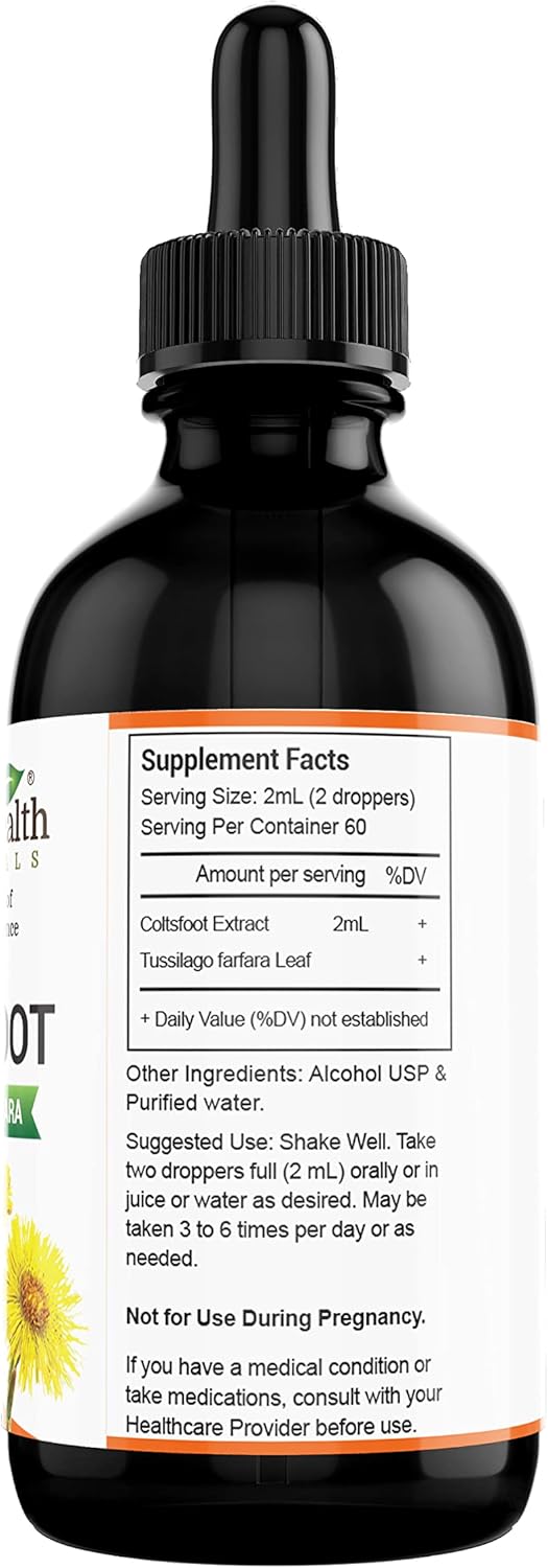 Coltsfoot Herbal Extract (4 oz.) for Immune Support & Respiratory Health