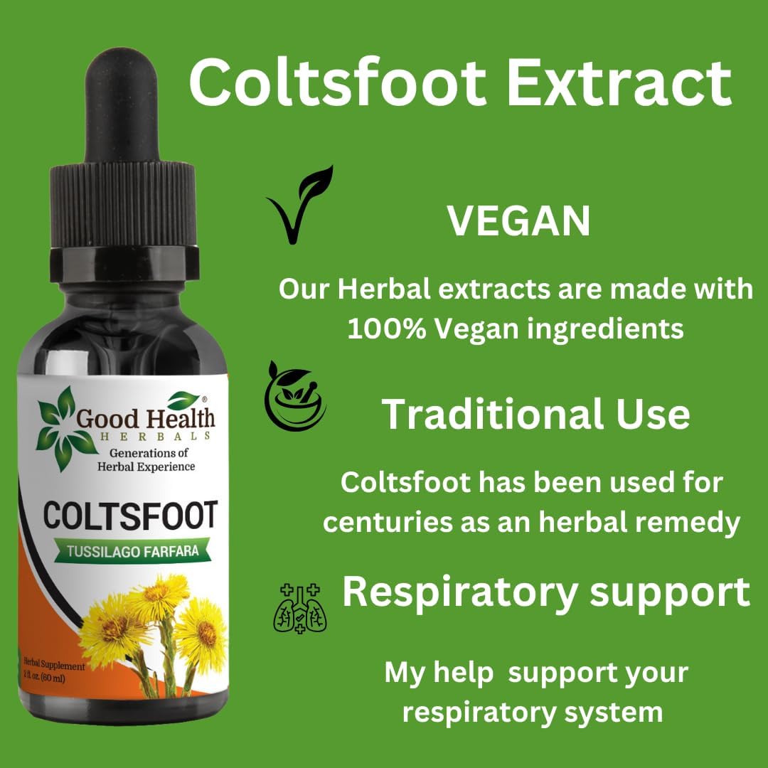 Coltsfoot Herbal Extract (4 oz.) for Immune Support & Respiratory Health