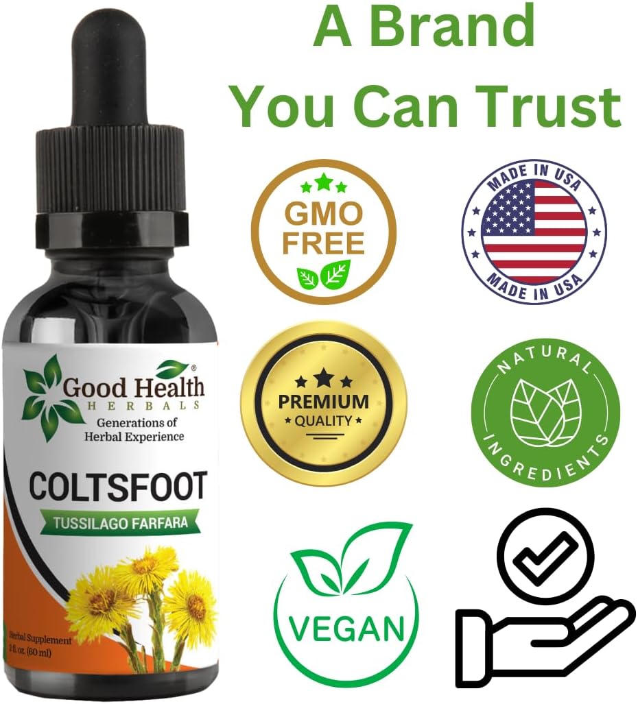 Coltsfoot Herbal Extract (4 oz.) for Immune Support & Respiratory Health