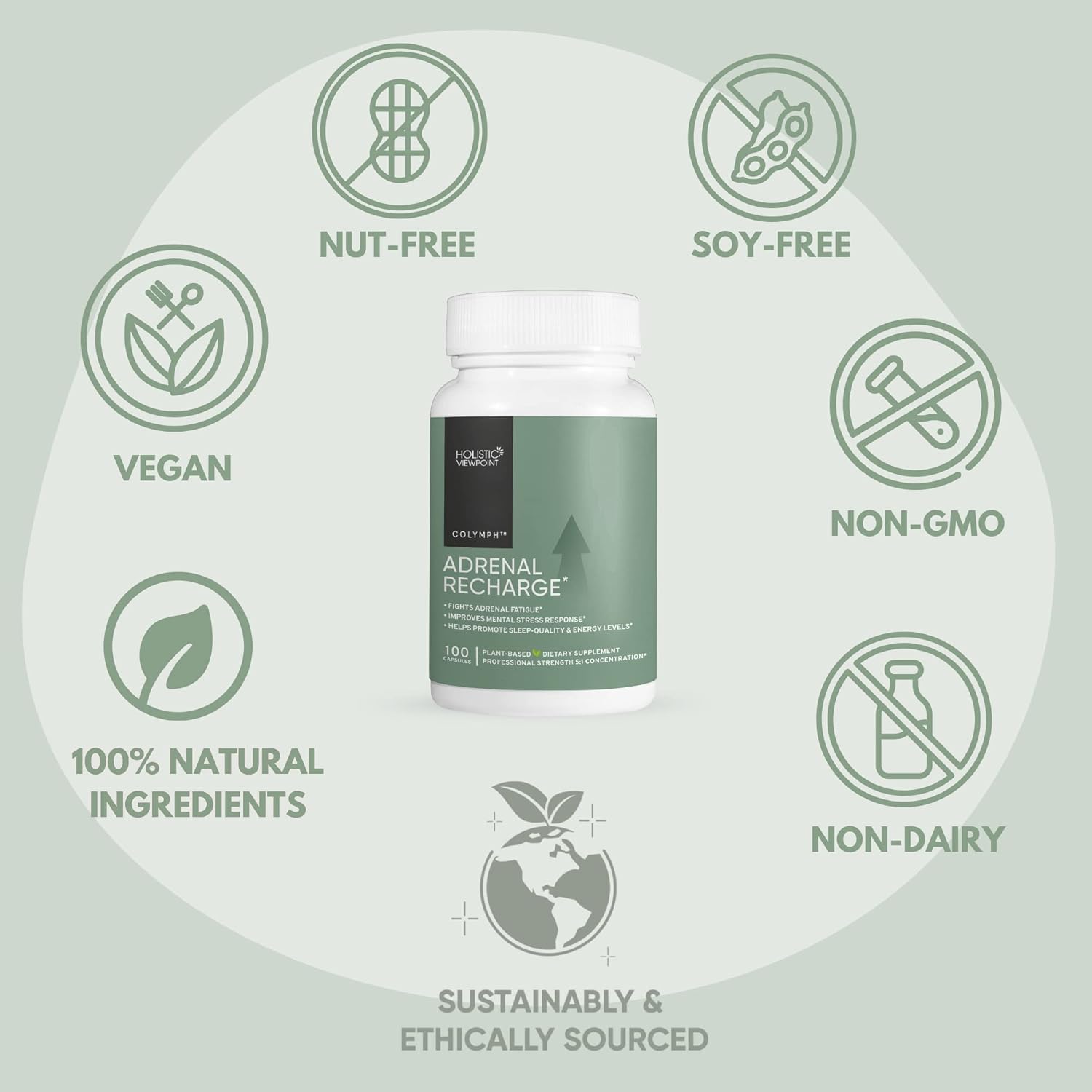 CoLymph® Adrenal Recharge: Vegan Adaptogen for Stress & Energy Support