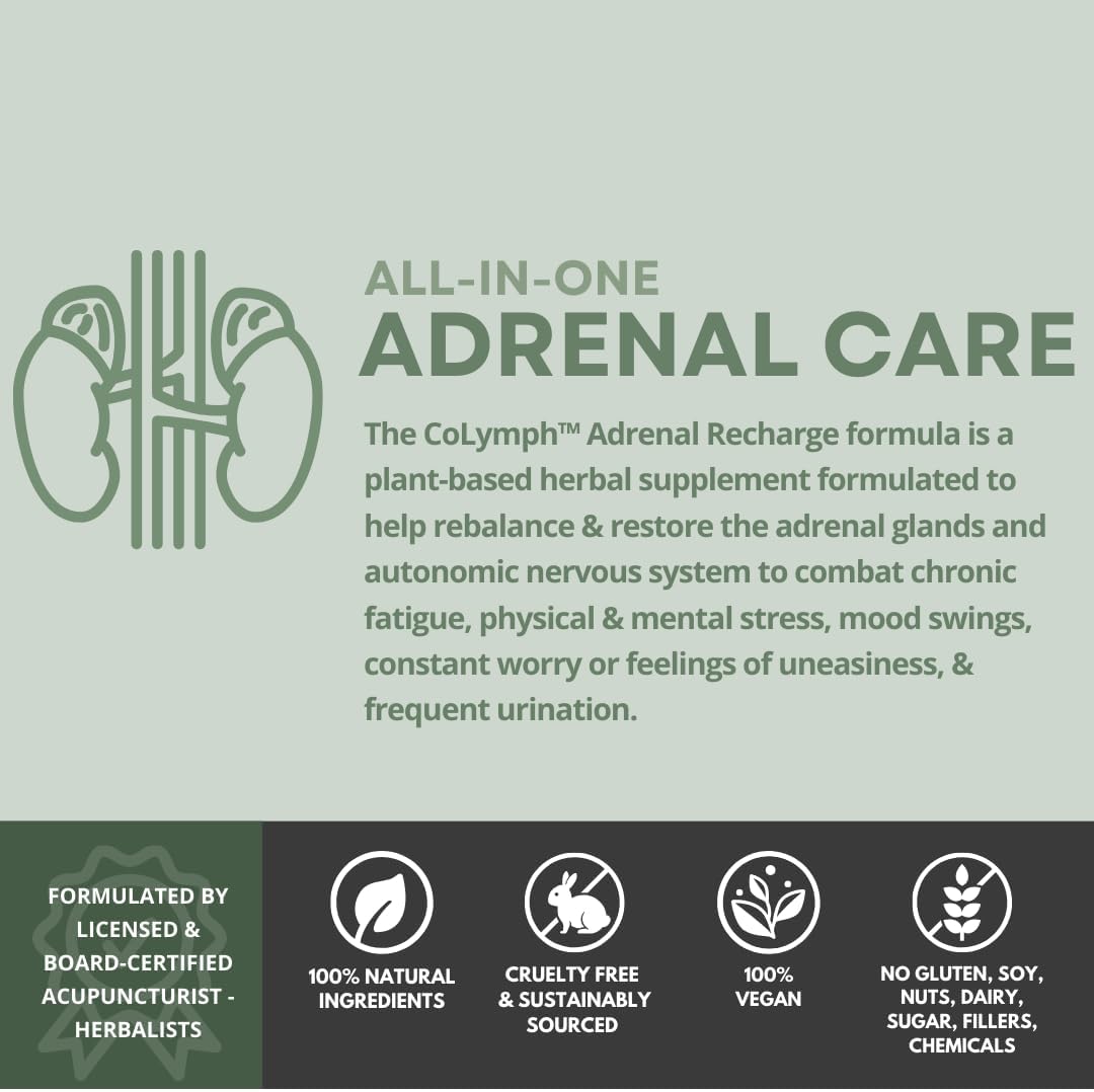 CoLymph® Adrenal Recharge: Vegan Adaptogen for Stress & Energy Support