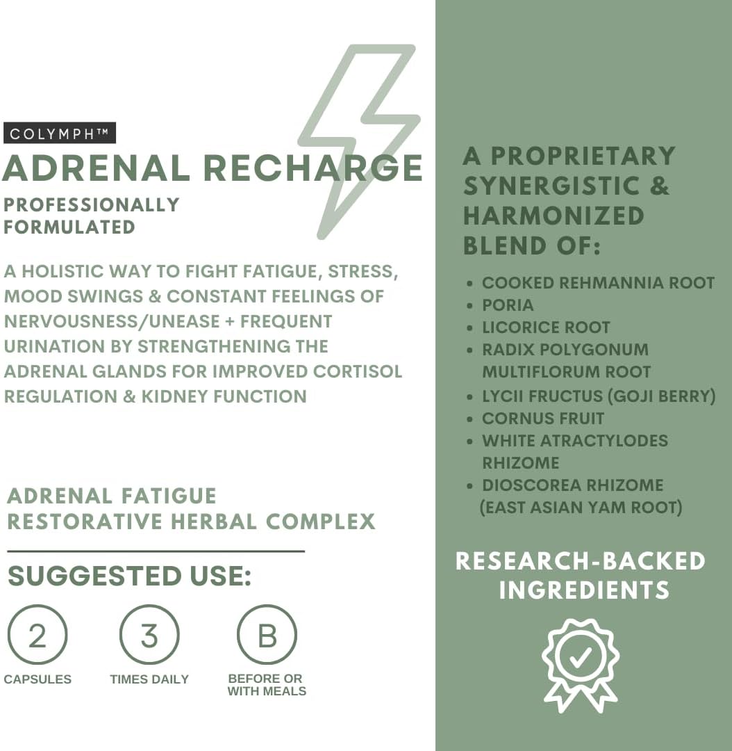 CoLymph® Adrenal Recharge: Vegan Adaptogen for Stress & Energy Support