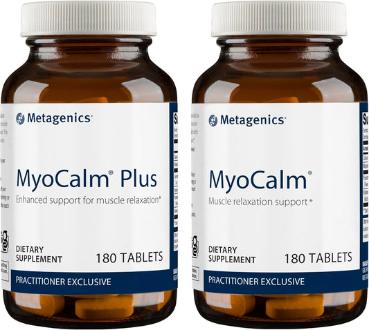 Combo Pack: Metagenics MyoCalm Plus & MyoCalm for Muscle Relaxation and Stress Relief