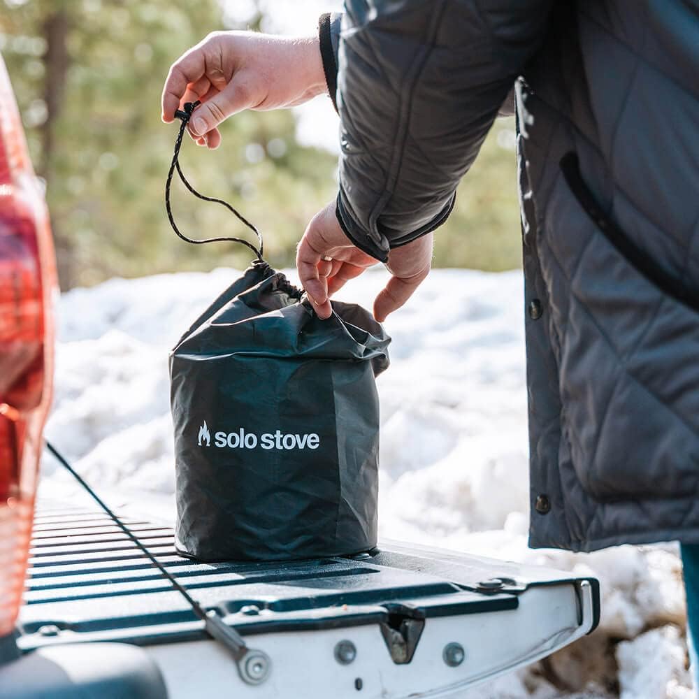 Compact Stainless Steel Solo Stove - Portable Wood Burning Campfire Stove for Backpacking & Outdoor Cooking - No Batteries or Fuel Canisters Needed - Great for Camping