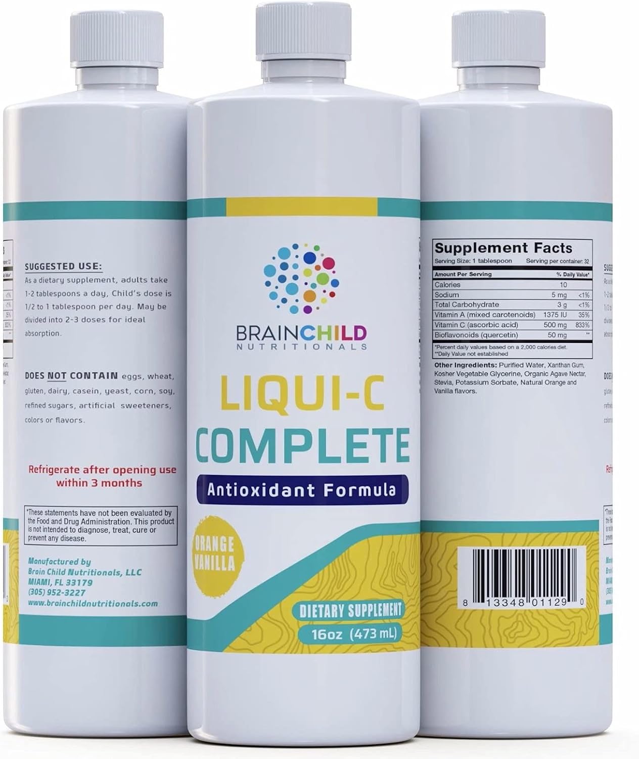 Complete Liquid Multivitamin for Children by BrainChild Nutritionals - Essential Nutrients for Growing Kids