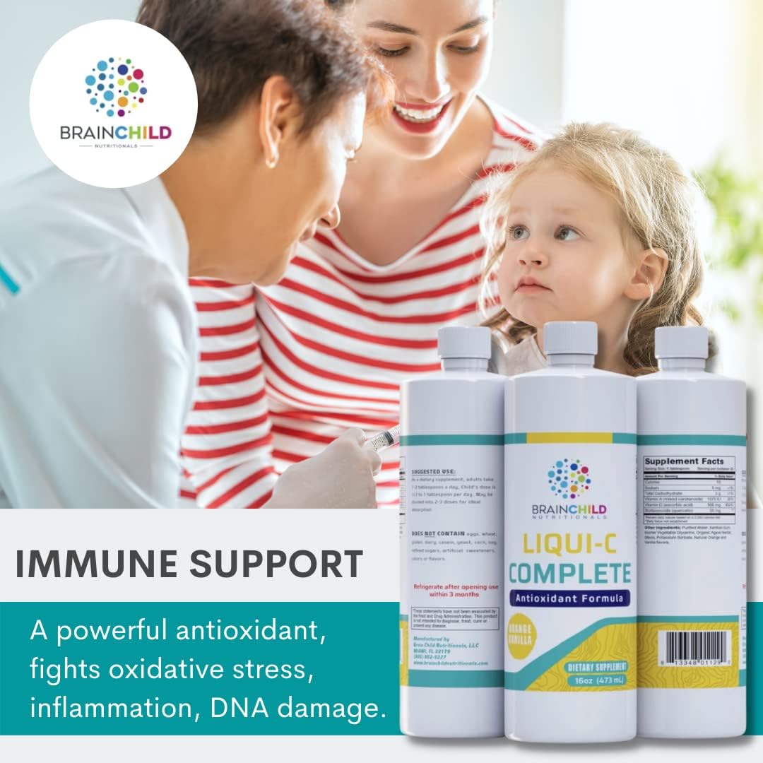 Complete Liquid Multivitamin for Children by BrainChild Nutritionals - Essential Nutrients for Growing Kids