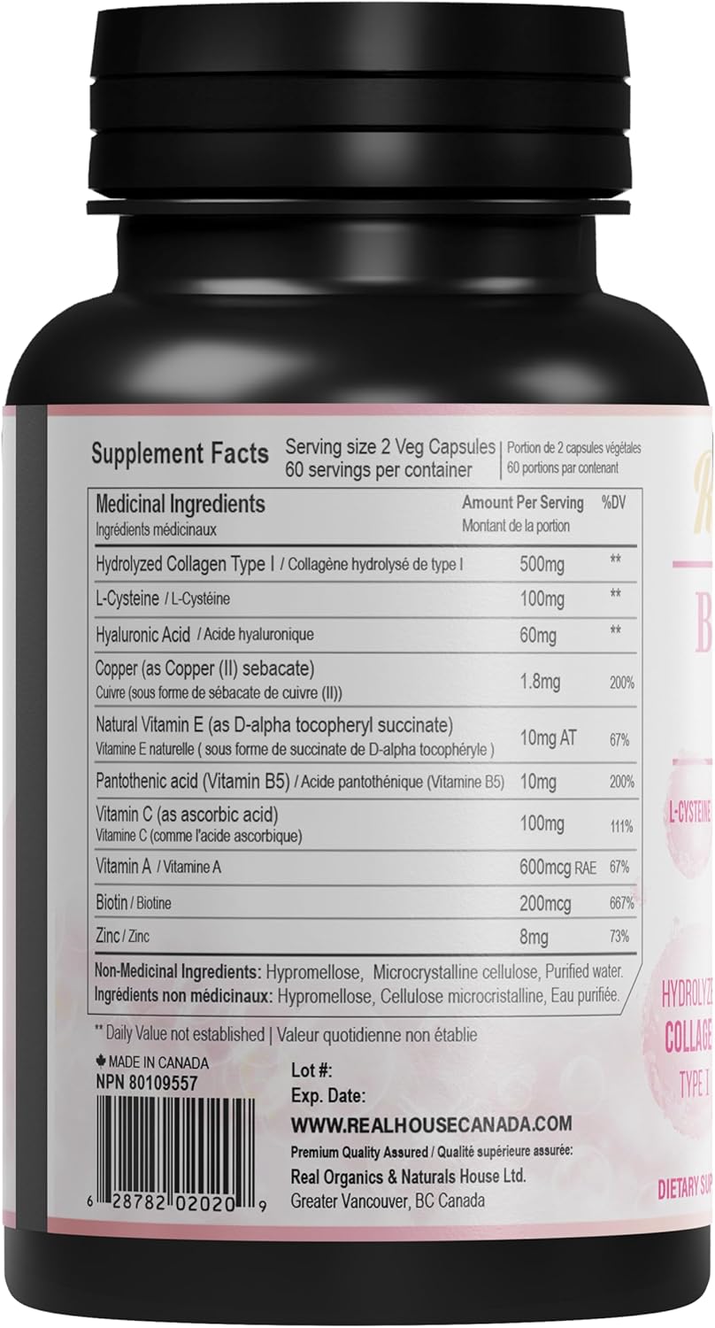 Complete Nutrients for Healthy Skin, Nails, and Hair | Unique Formula® Beauty Skin 25+ with Collagen, Hyaluronic Acid, and Vitamins for a Glowing Look