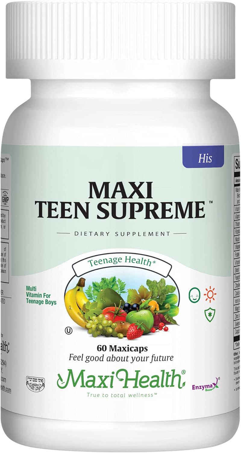Complete Teen Supreme Vitamins Bundle by Maxi Health for Overall Health and Wellness