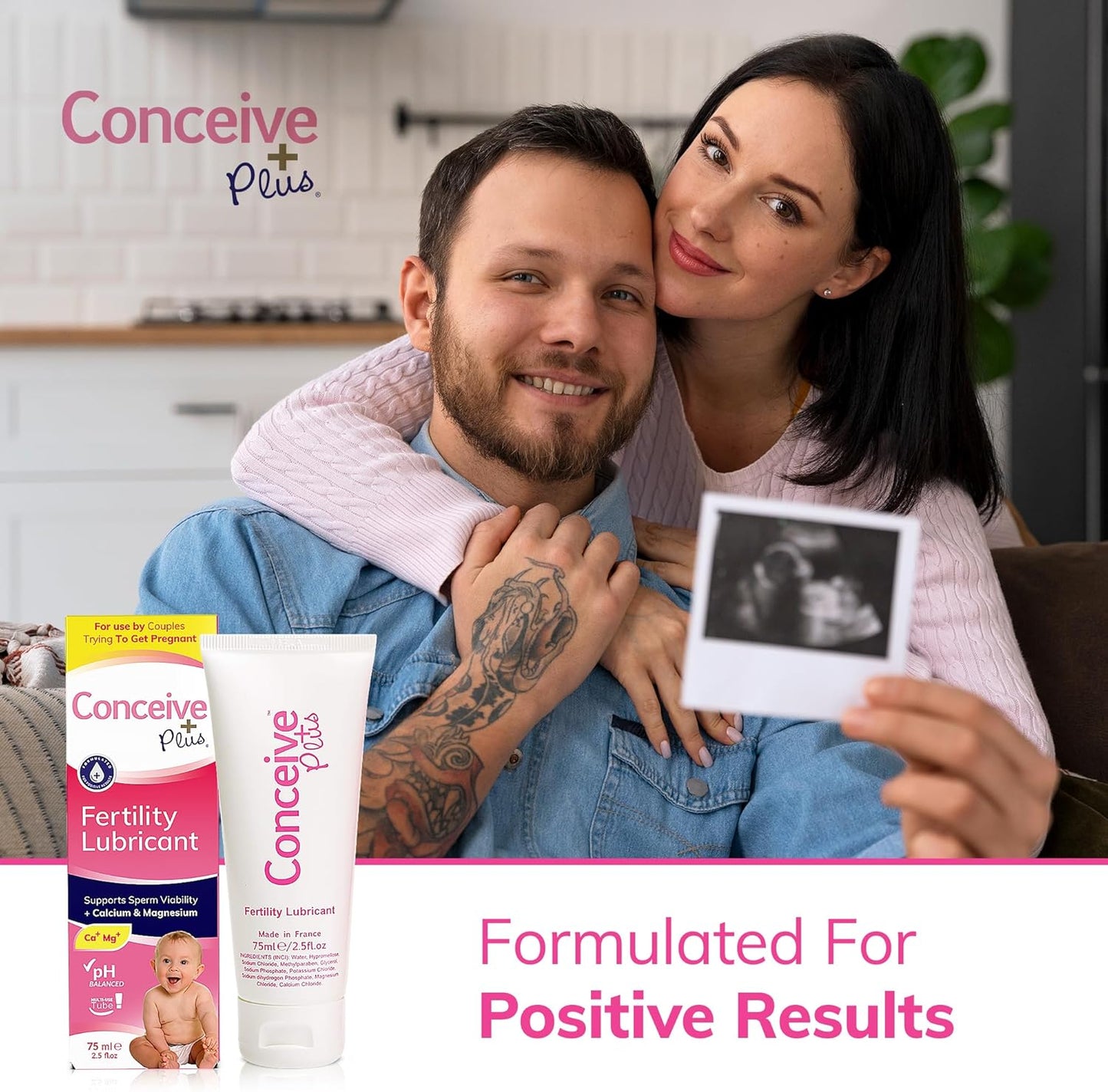 Conceive Plus Ovulation Bundle: 3-Month Supply of Myo-Inositol & D-Chiro Inositol + Fertility Lubricant - PCOS & Hormone Balance Support for Women Trying to Conceive