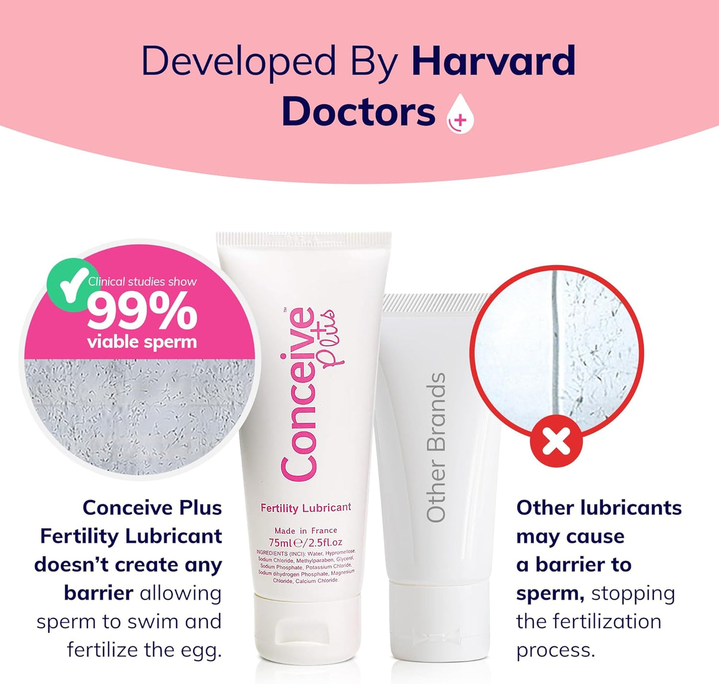 Conceive Plus Ovulation Bundle: 3-Month Supply of Myo-Inositol & D-Chiro Inositol + Fertility Lubricant - PCOS & Hormone Balance Support for Women Trying to Conceive