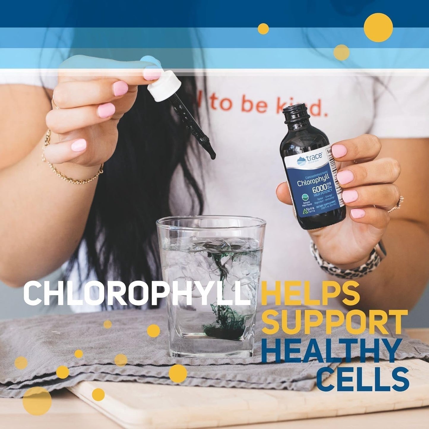 Concentrated Ionic Chlorophyll Trace Minerals Supplement - Supports Natural Cleanse, Digestive Health, Immune System - Mint Flavor, 2 fl oz (120 Servings)