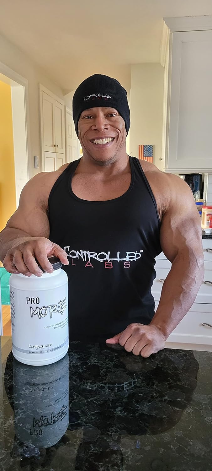 CONTROLLED LABS PROmore Protein Powder - 24g Protein Per Scoop - Premium Smooth-Drink Formula - Sugar-Free - Chocolate & French Vanilla Ice Cream Sundae Flavors - 27 Servings