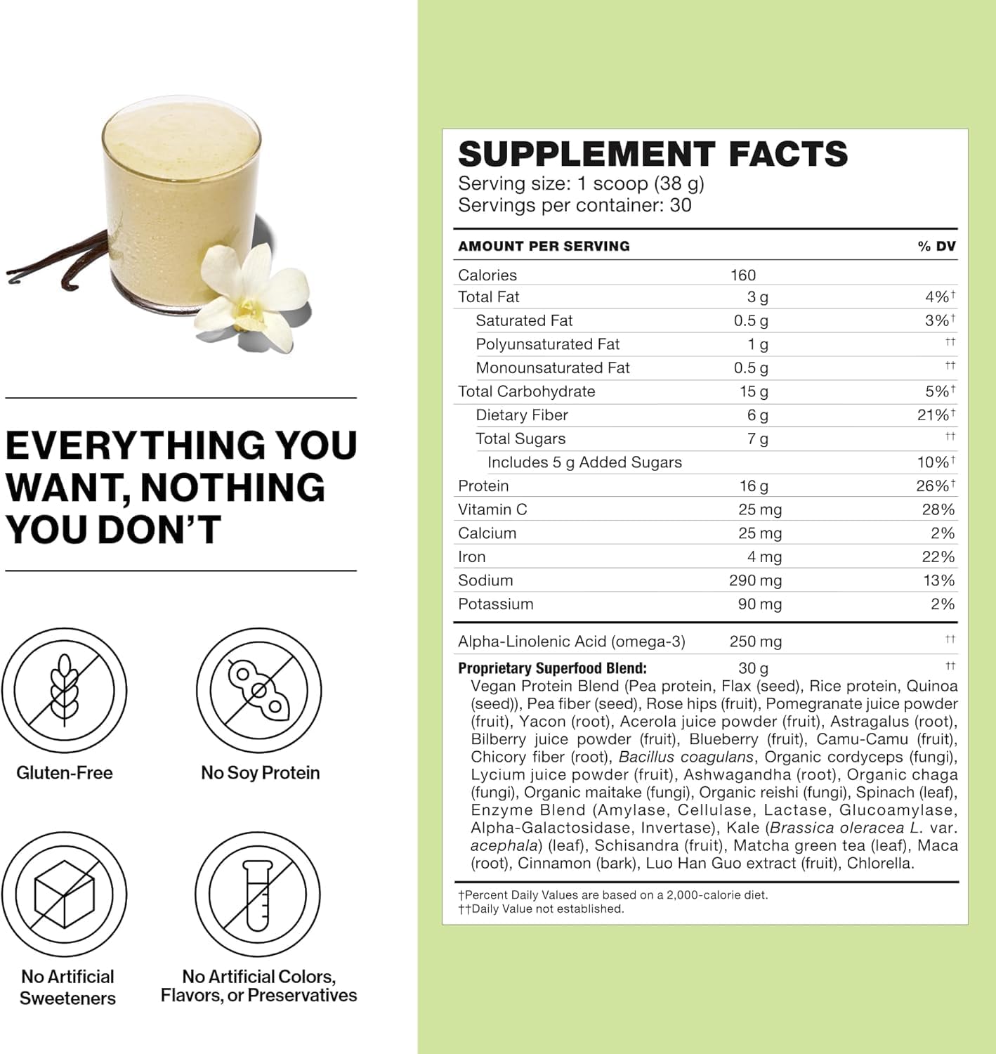 Cookies and Cream Shakeology Vegan Protein Powder - Gluten-Free Superfood Shake for Weight Loss, Muscle Support, Gut Health, Stress Management - 30 Servings