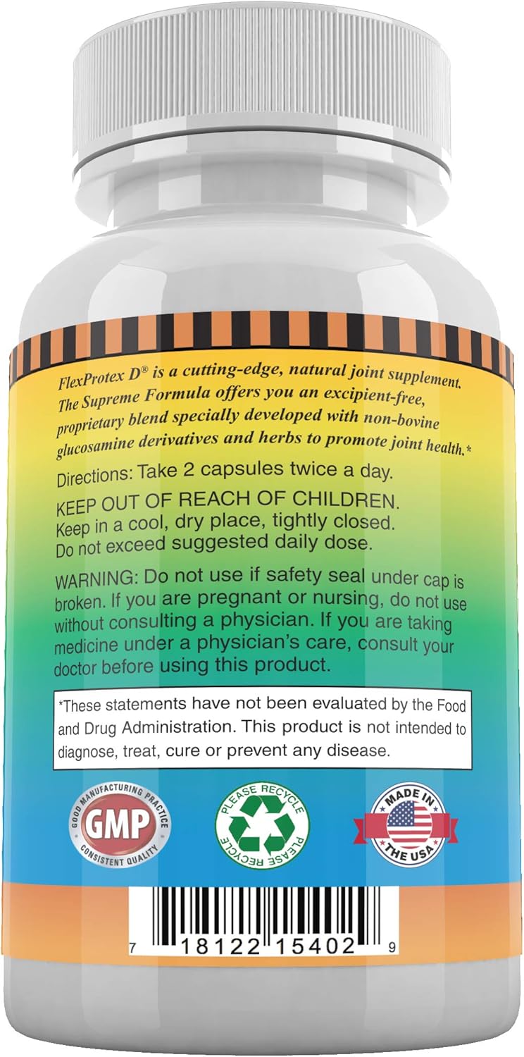 Coral Calcium and FlexProtex D Combo for Daily Bone and Joint Support (1 Month Supply)