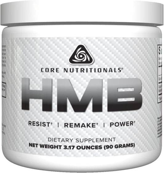 Core Nutritionals HMB Supplement - Enhanced Muscle Recovery Support for 90 Servings with 1G Dosage