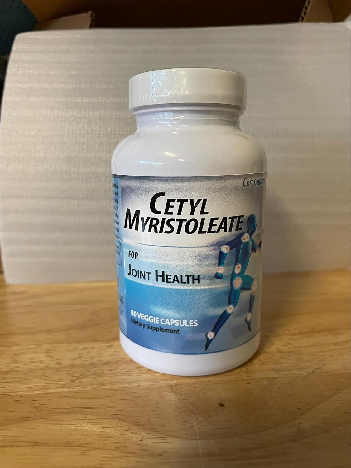 CoreCeutimin Cetyl Myristoleate Capsules with Omega 5 Fatty Acid for Joint Relief - Includes Glucosamine, MSM & Hyaluronic Acid - 80 Count