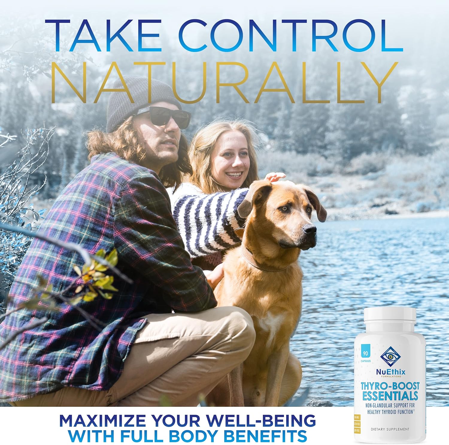 Cort-Eaze Cortisol-Control & Thyro-Boost Thyroid Support Supplement Bundle, 60 Capsules & 90 Capsules