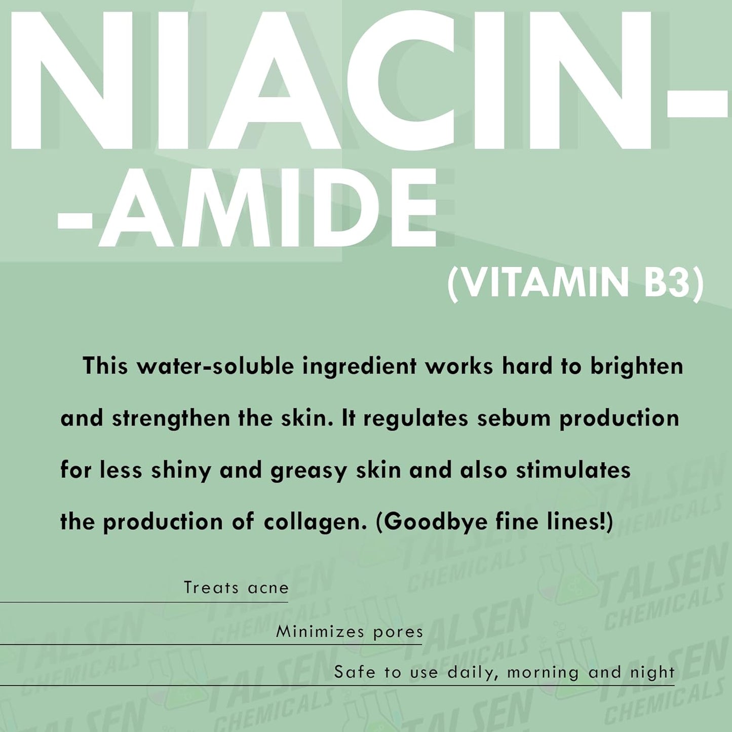 Cosmetic Grade Niacinamide Powder - 2oz / 56g for DIY Niacinamide Serum