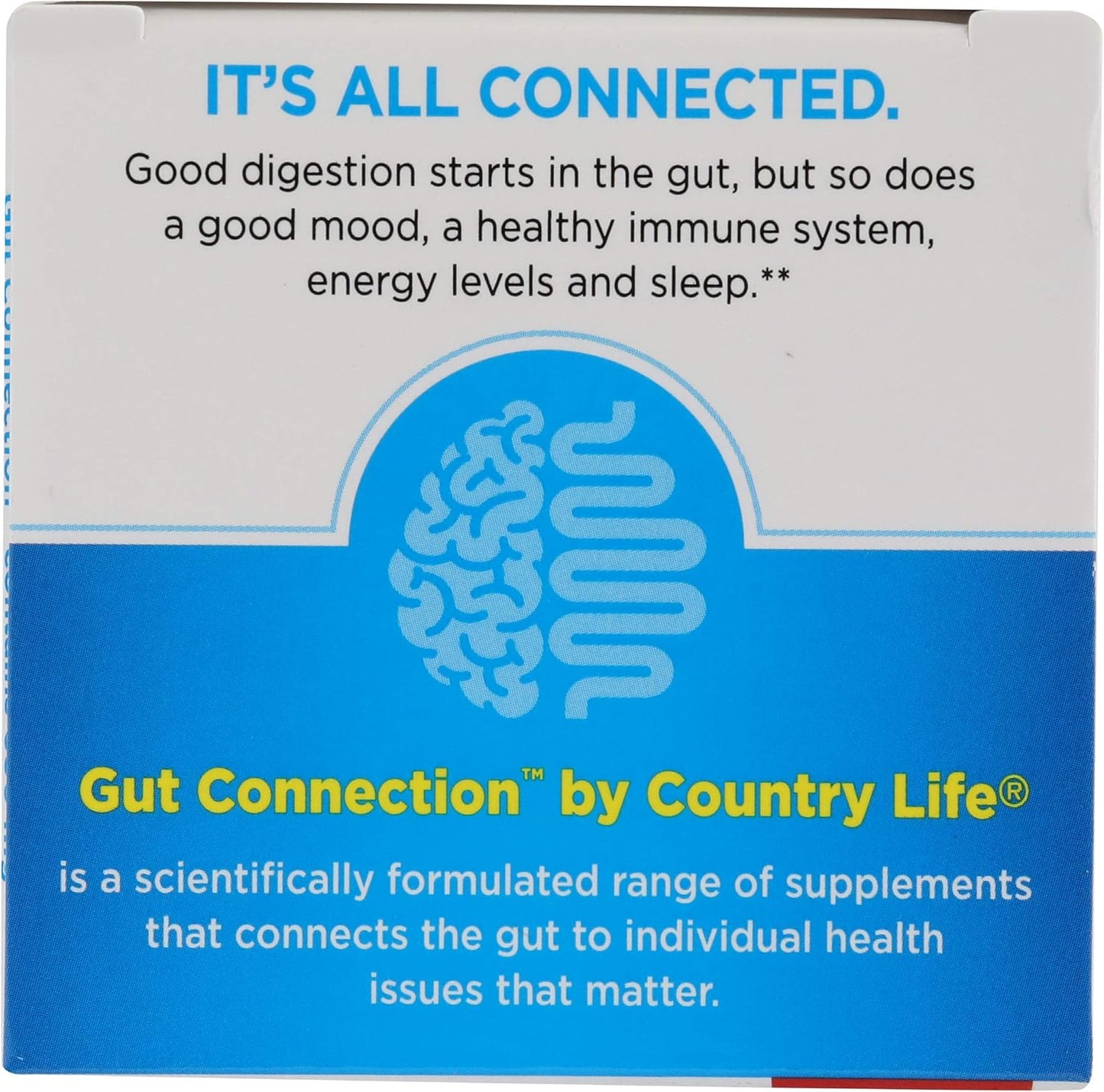 Country Life Cognitive Gut Connection Supplement, 60 Count Bottle