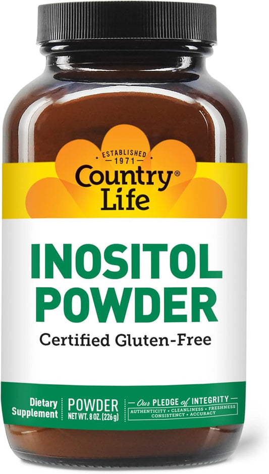 Country Life Inositol Powder - 8 oz - Natural Mood Support Supplement
