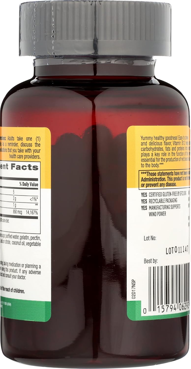 Country Life Vitamin B12 850 mcg Gummies - 60 Chewables