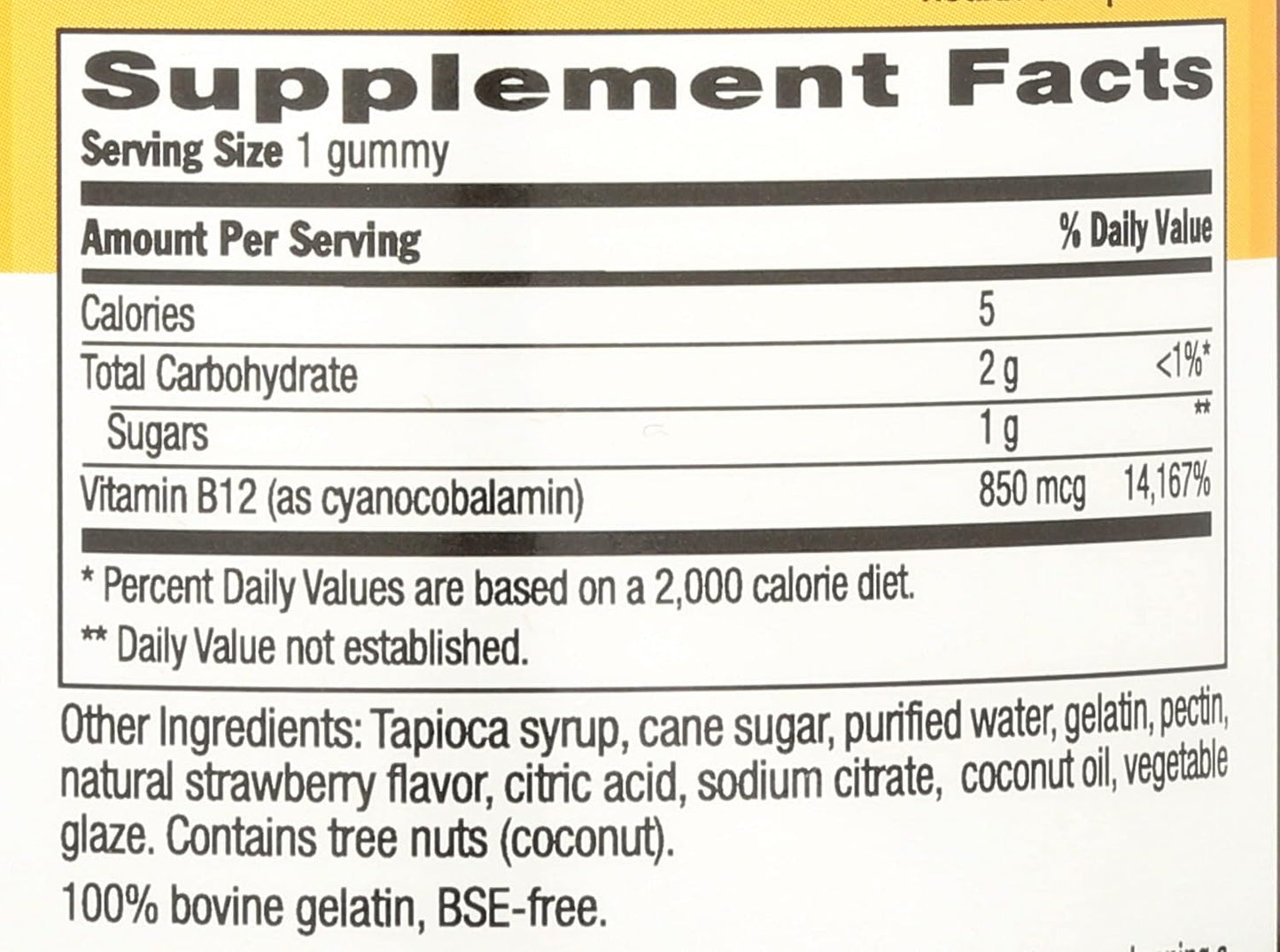 Country Life Vitamin B12 850 mcg Gummies - 60 Chewables