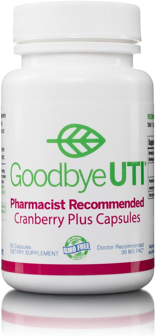 Cranberry Plus Capsules - 36mg PAC for Ultimate UTI Protection, No Additives, 30-Day Supply, Pharmacist Recommended