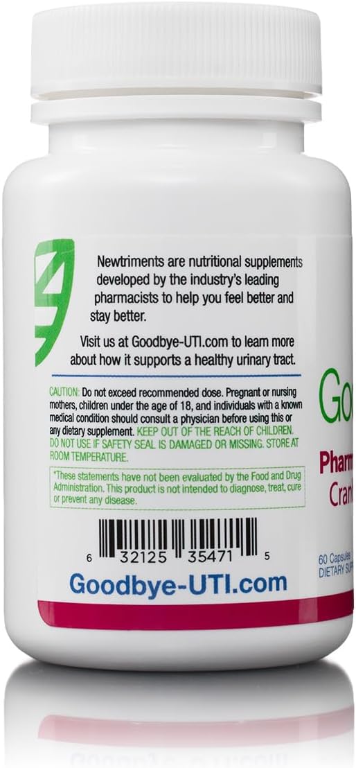 Cranberry Plus Capsules - 36mg PAC for Ultimate UTI Protection, No Additives, 30-Day Supply, Pharmacist Recommended