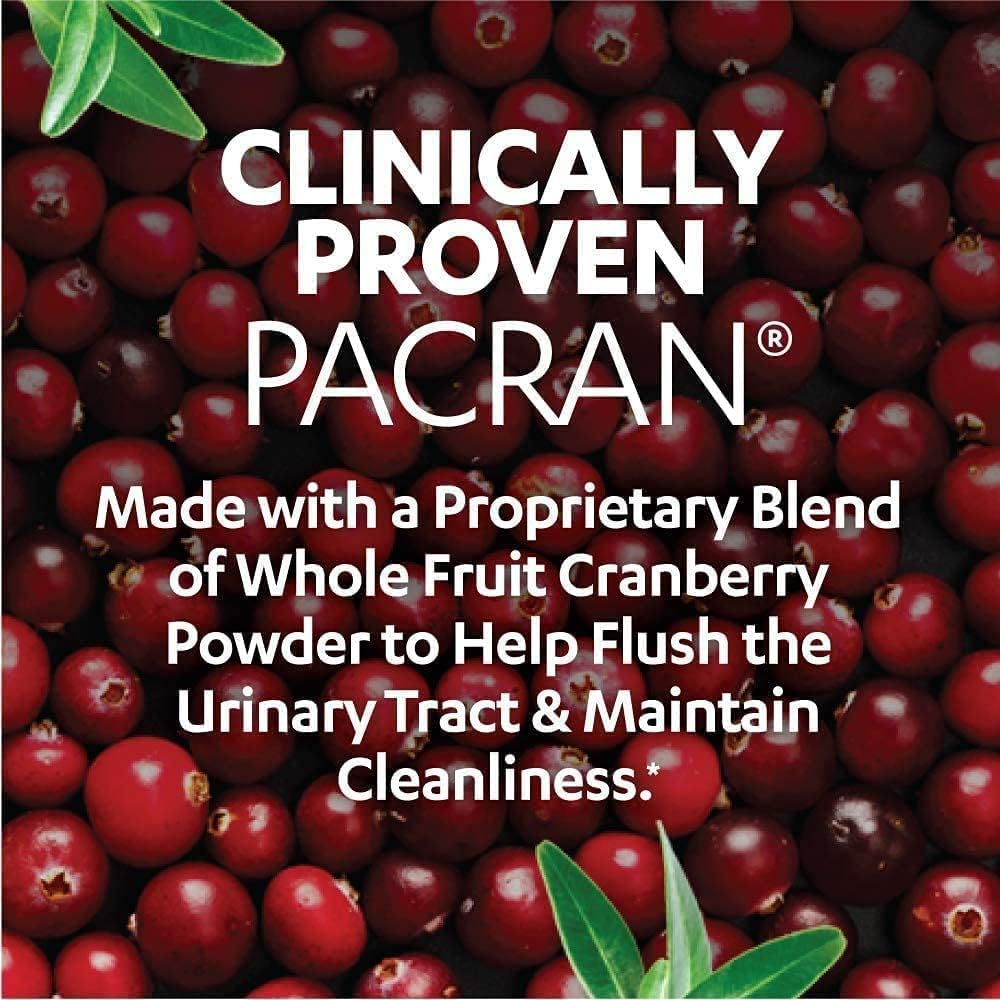 Cranberry Pro Urinary Health Supplement 600mg PACRAN, 100 CT + Go-Less Bladder Control, 72 Count