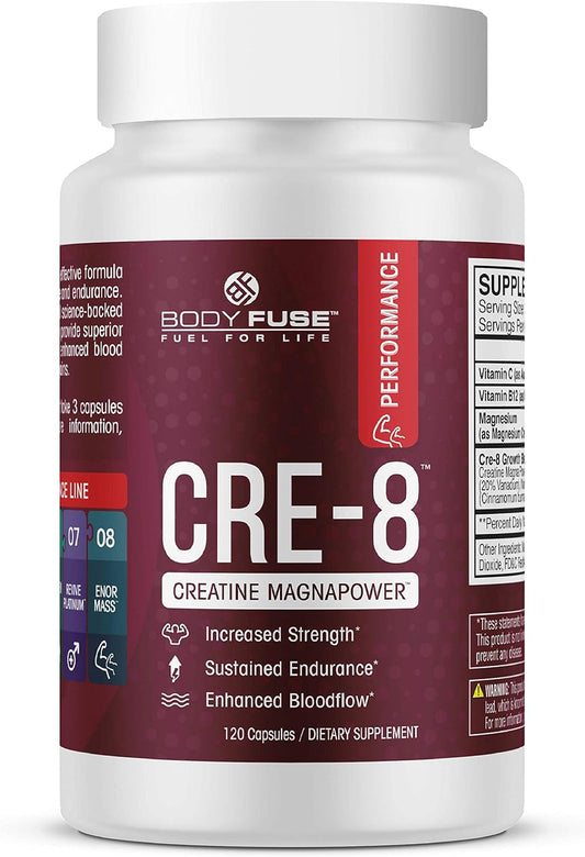 CRE-8 Creatine Powder for Enhanced Strength, Endurance, and Recovery - 40 Servings
