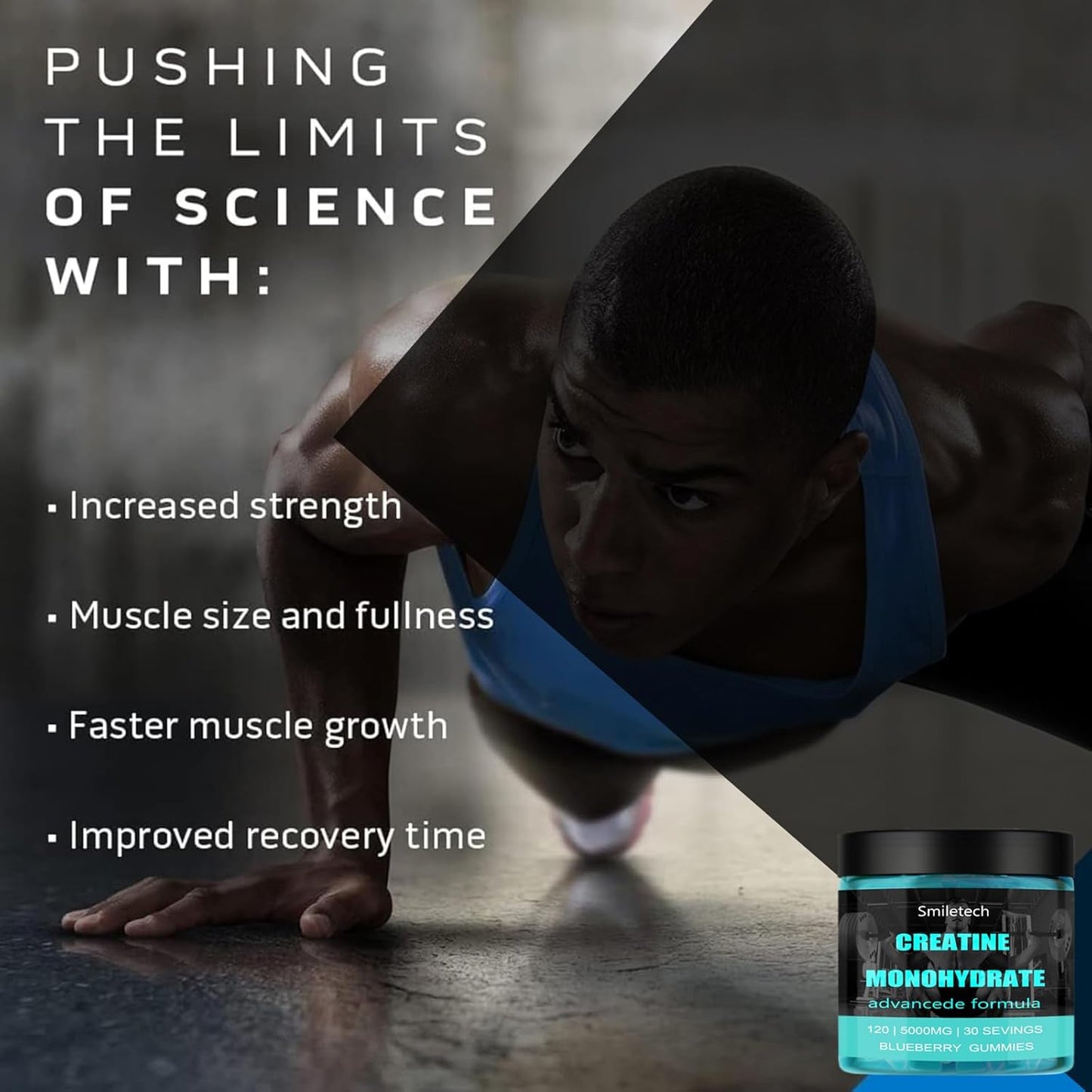 Creatine Gummy Supplement for Muscle Strength & Energy Boost - 120 Gummies