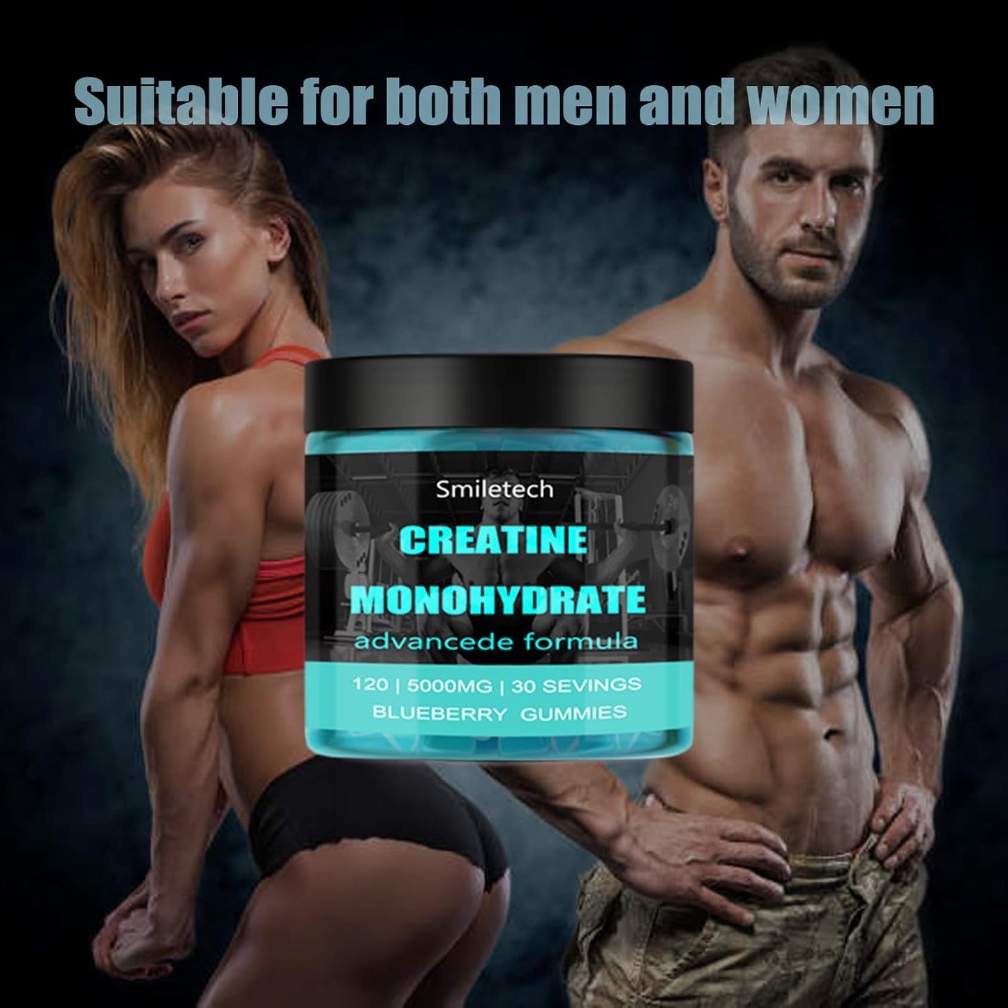 Creatine Gummy Supplement for Muscle Strength & Energy Boost - 120 Gummies
