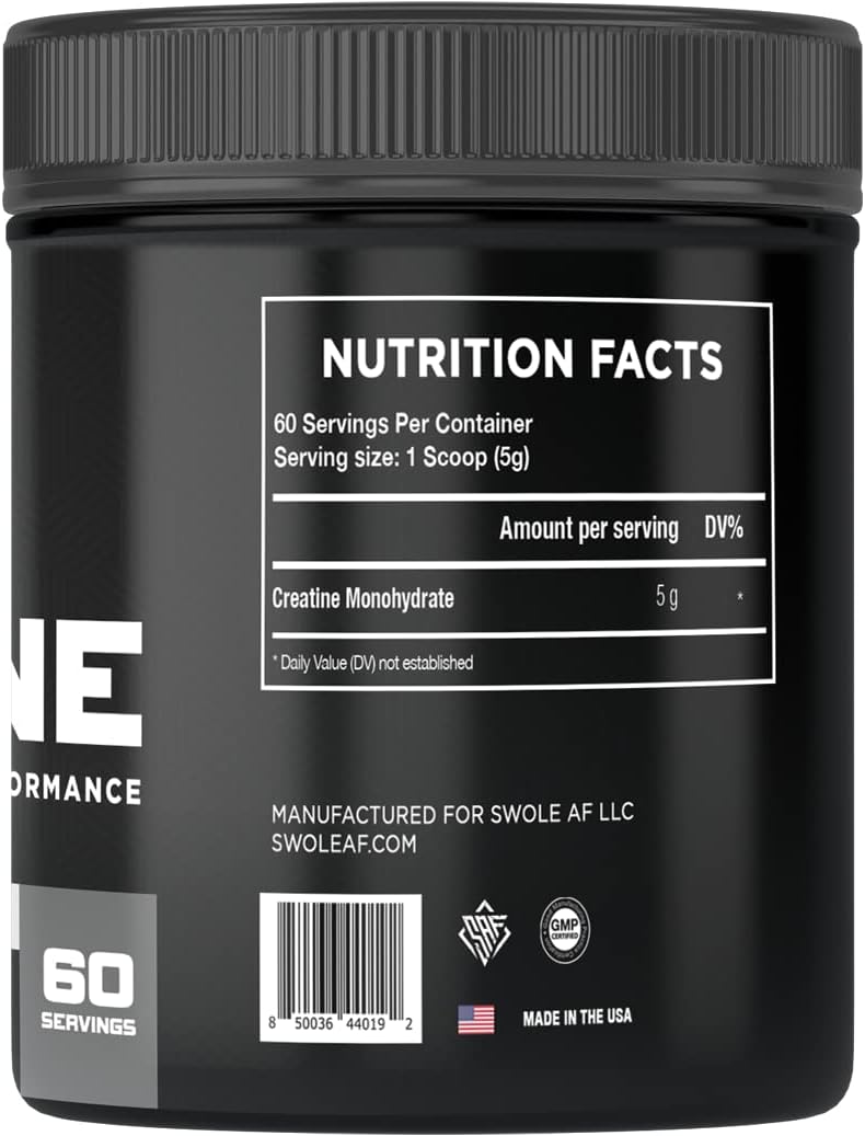 CREATINE Mono Supplement for Muscle Gain, Endurance, and Recovery - Pre & Post Workout for Strength and Power Boost