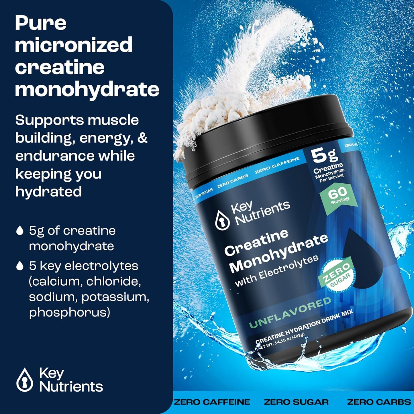 Creatine Monohydrate and Multivitamin Electrolytes Powder Bundle for Optimal Nutrition and Hydration