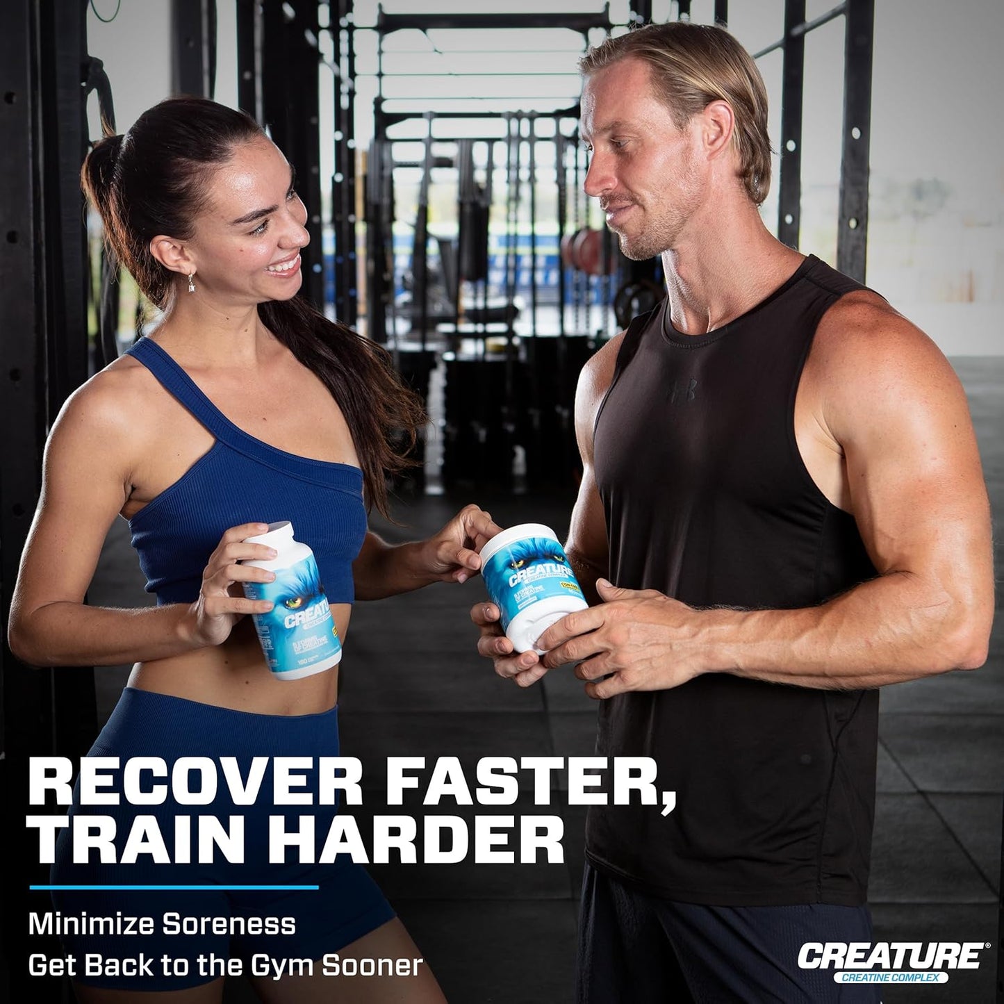 CREATURE® Creatine Complex Powder - 5 Types of Creatine Including Con-Crēt® HCL for Muscle, Strength, Endurance, Brain Health - 300g - BoostGo Australia
