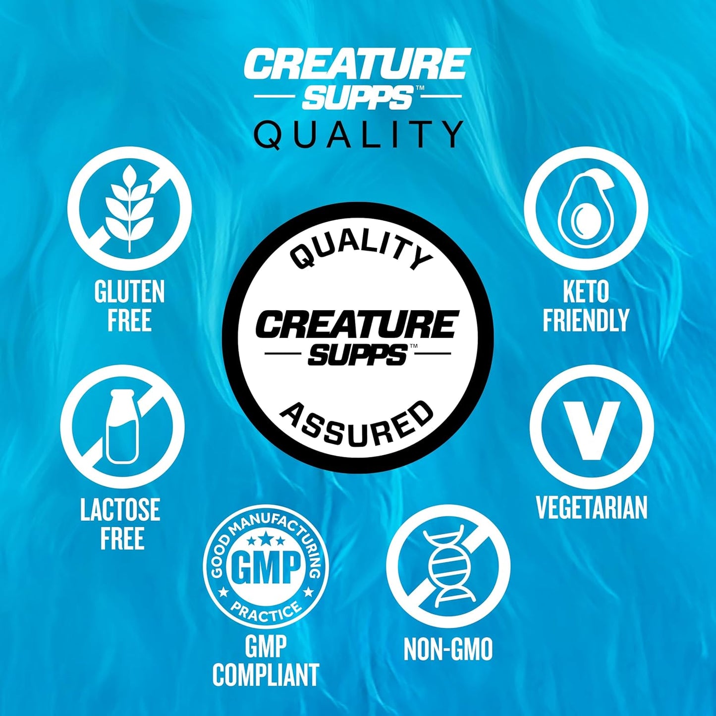 CREATURE® Creatine Complex Powder - 5 Types of Creatine Including Con-Crēt® HCL for Muscle, Strength, Endurance, Brain Health - 300g - BoostGo Australia