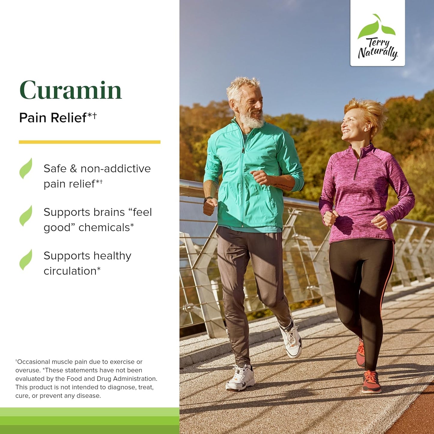 Curamin Curcumin Supplement for Circulation, Endorphin & Muscle Support - 60 Capsules